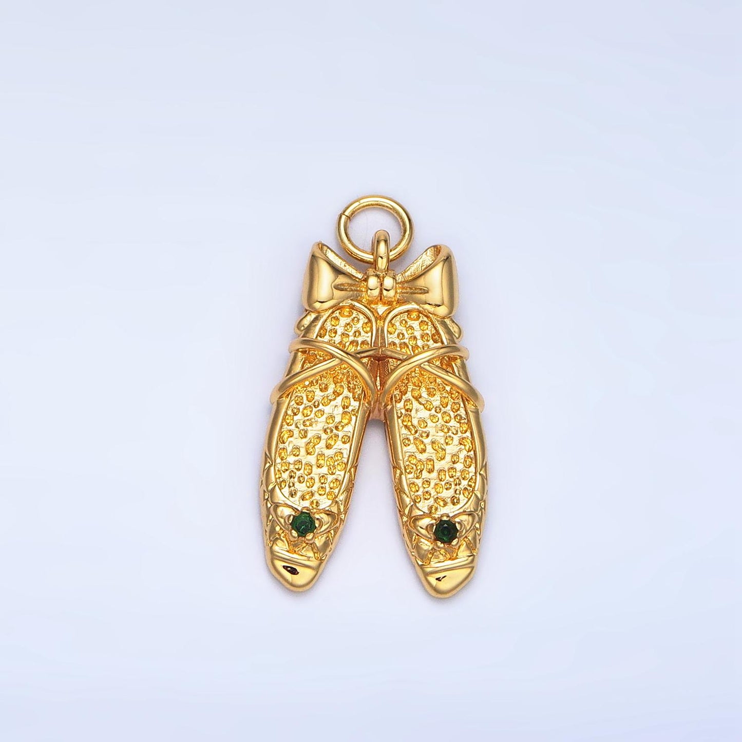 Dainty Ballerina Shoes Dangle Charm Minimalist Jewelry Making Gift for Ballet Girls Pendant E-339
