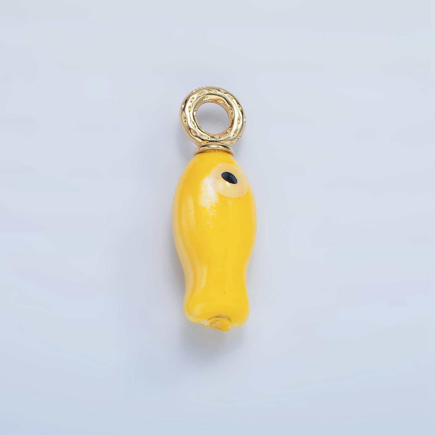 Colorful Ceramic Fish Charm Handmade Painting Ceramic Porcelain Animal Charm For Necklace Bracelet Jewelry Making Supply