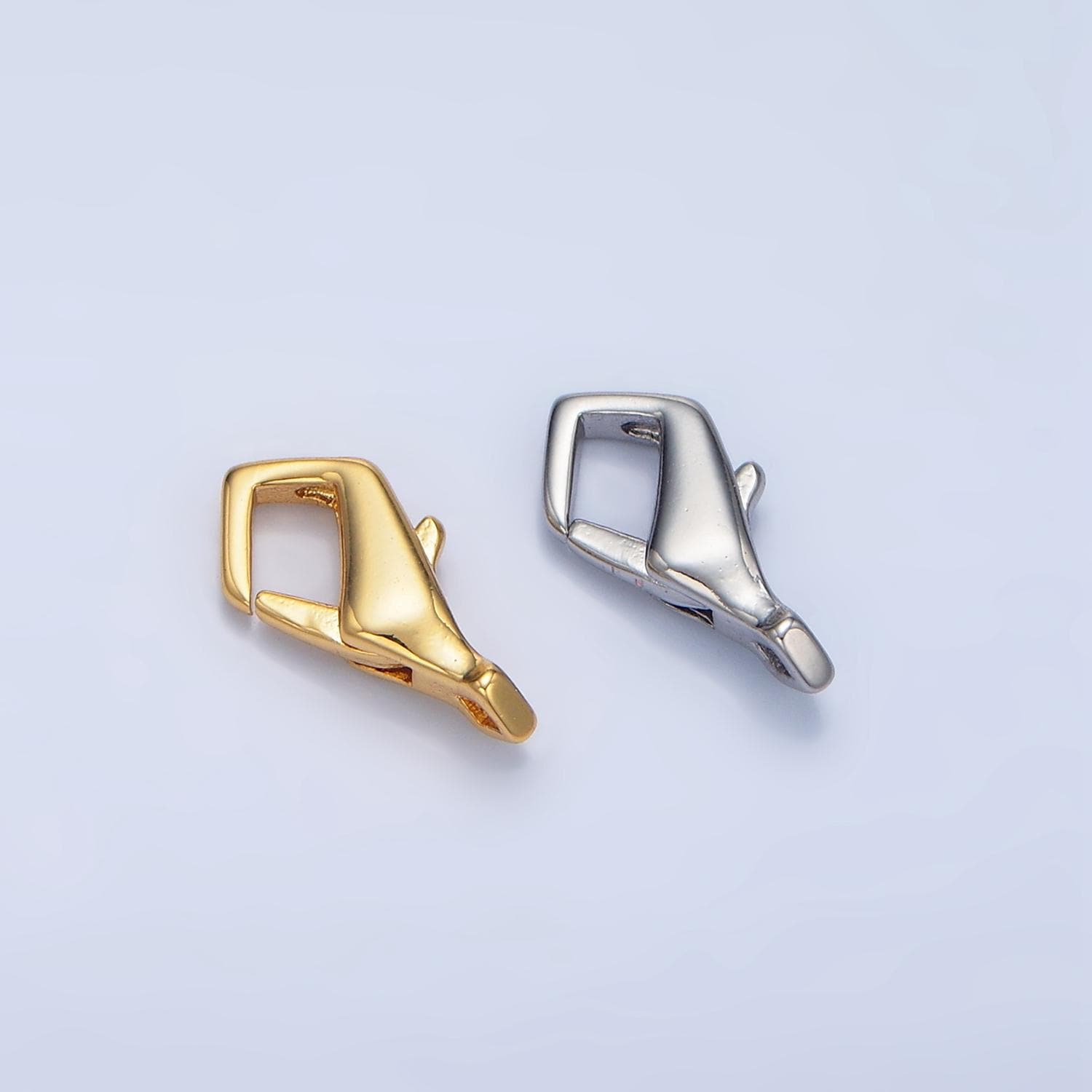 Mini 24K Gold Filled Modern Lobster Clasps For Bracelet Necklace Jewelry Supply in Gold Silver Z962