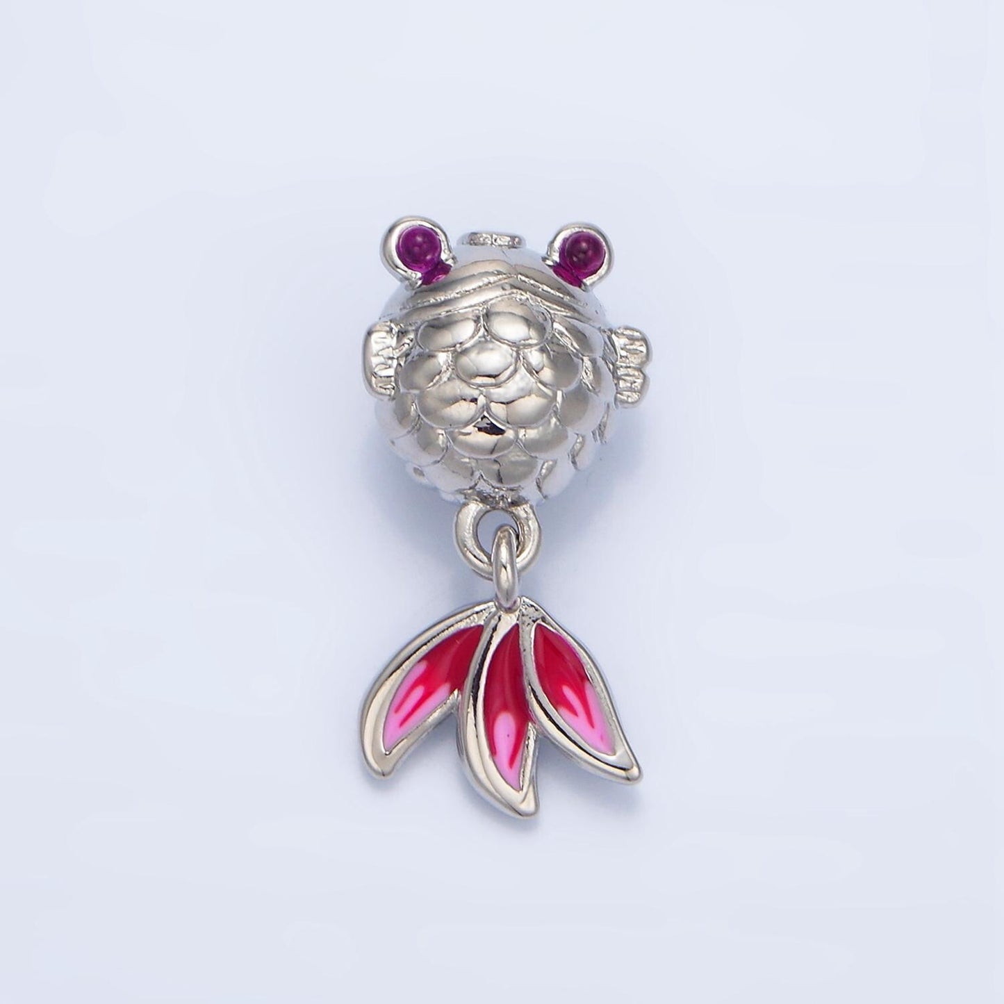 Jumbo Ryukin Goldfish in Gold & Silver, 24K Gold Filled Animal Charm | B-514