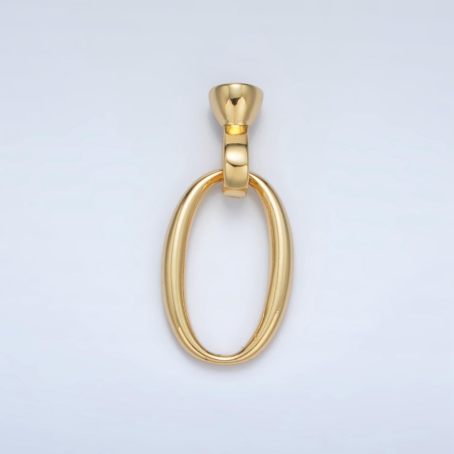 24K Gold Filled Oval Snap Latch For Jewelry Closure Finding | Z-862