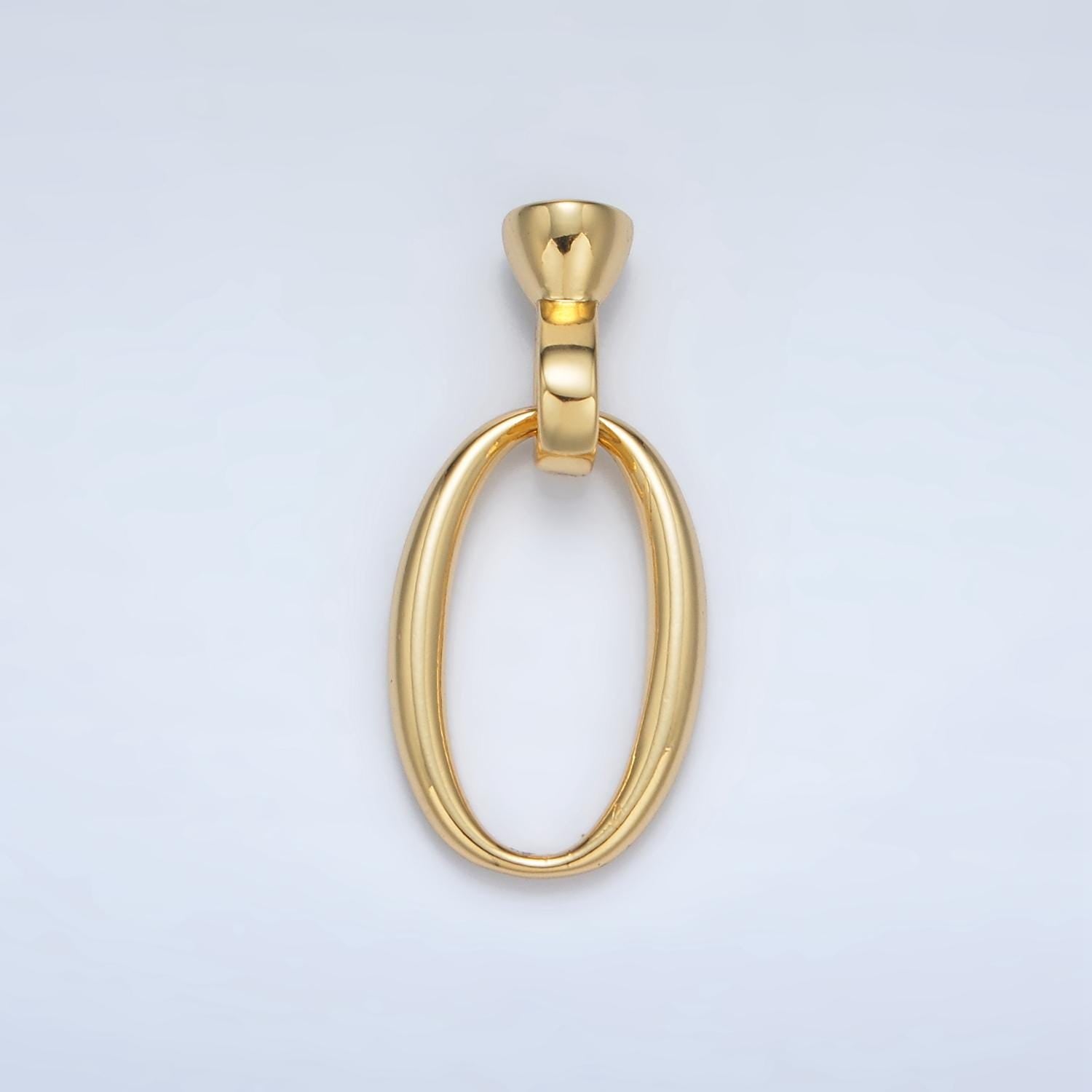 24K Gold Filled Oval Snap Latch For Jewelry Closure Finding | Z-862