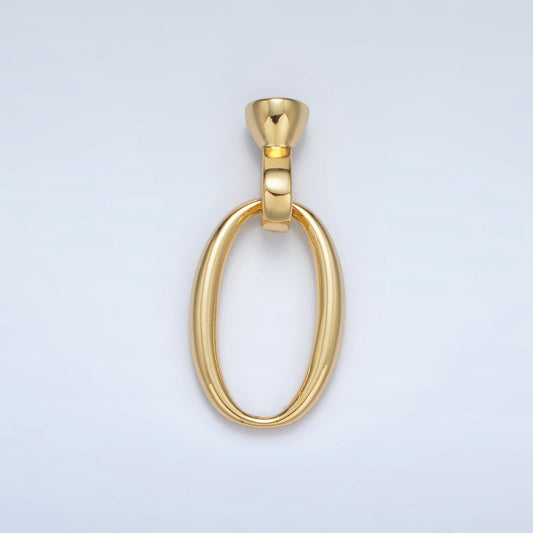24K Gold Filled Oval Snap Latch For Jewelry Closure Finding | Z-862