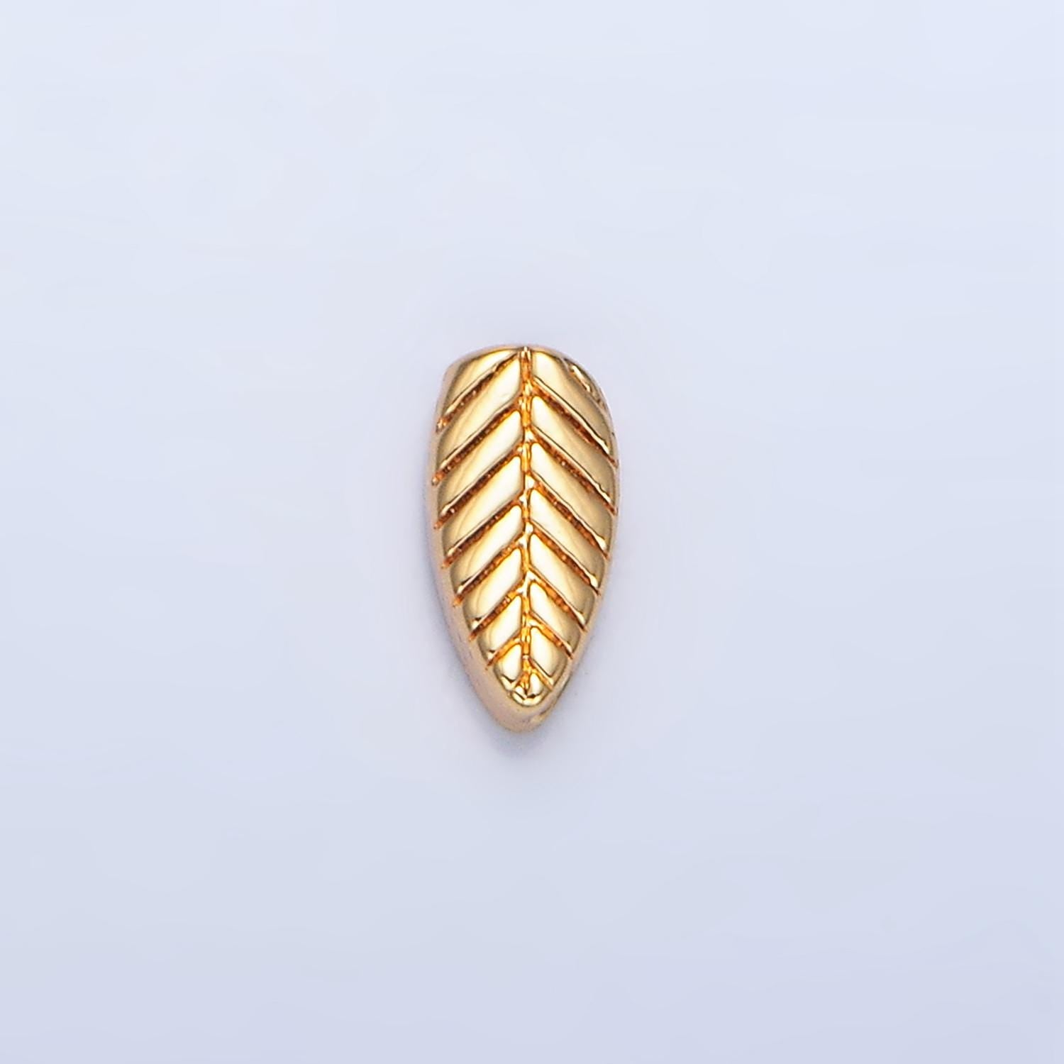 18K Gold Filled Leaf Spacer Bead Dainty Gold Leaf Beads Charm Spacer for Bracelet Necklace DIY Jewelry Making Supply B912