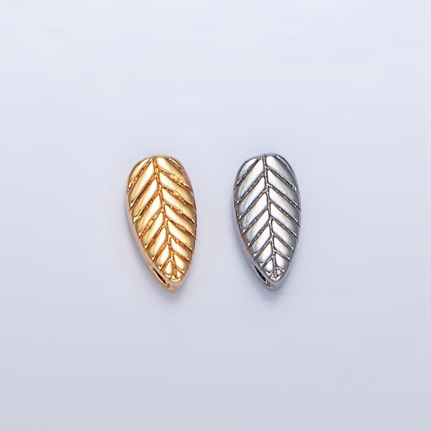 18K Gold Filled Leaf Spacer Bead Dainty Gold Leaf Beads Charm Spacer for Bracelet Necklace DIY Jewelry Making Supply B912