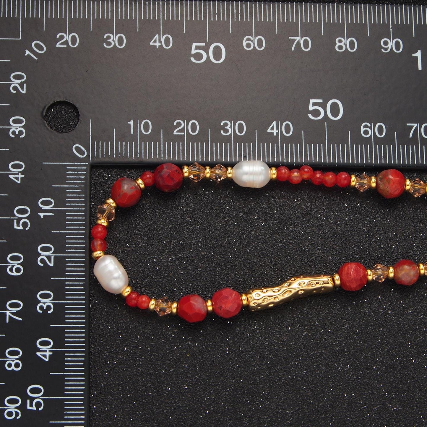 Red Carnelian 14k Gold Filled Beaded Necklace | WA-2649