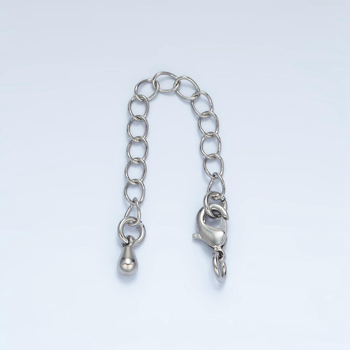 1pc Gold Silver Rose Gold Extender with Pendulum Charm Cable link Extender Chain is 2 inches come with Lobster Clasp Z881