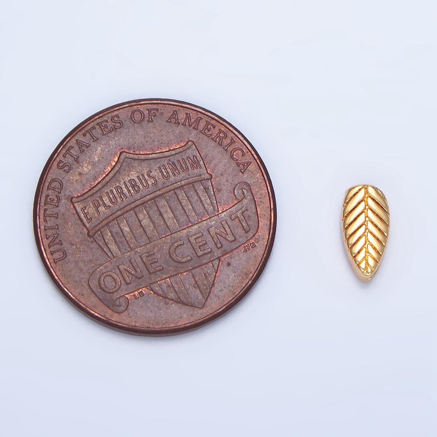 18K Gold Filled Leaf Spacer Bead Dainty Gold Leaf Beads Charm Spacer for Bracelet Necklace DIY Jewelry Making Supply B912