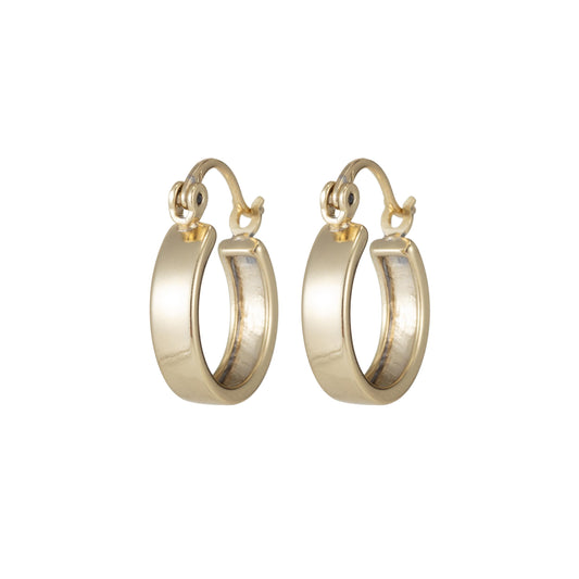 Gold Hoop Earrings, Small Hoop Earrings, Medium Minimal Hoop Earrings, Dainty Hoop Earrings, Thick 14k Gold Filled Hoop Earrings Q-073 Q-288