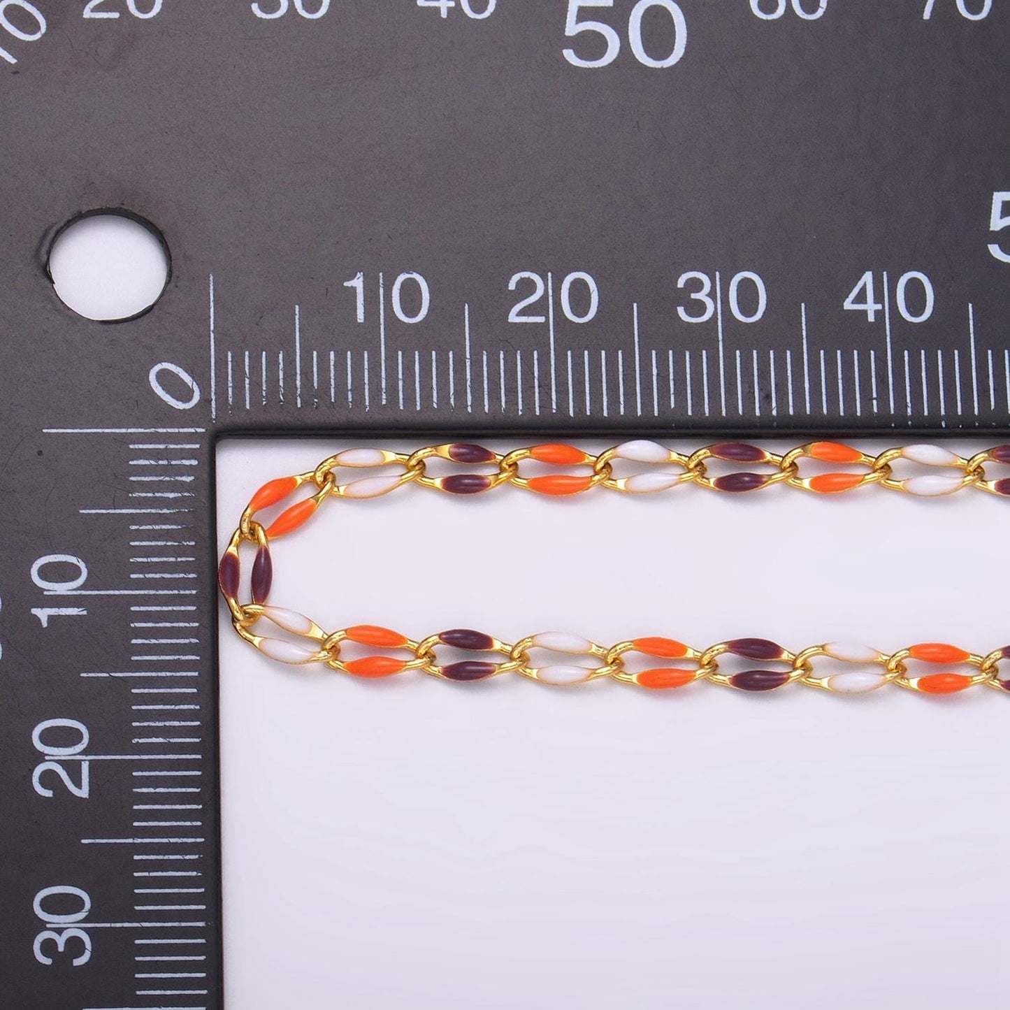 Limited Edition Halloween Enamel Chain for Jewelry Making Supply Permanent Jewelry Seasonal Chain Bracelet Necklace Dainty Chain by yard