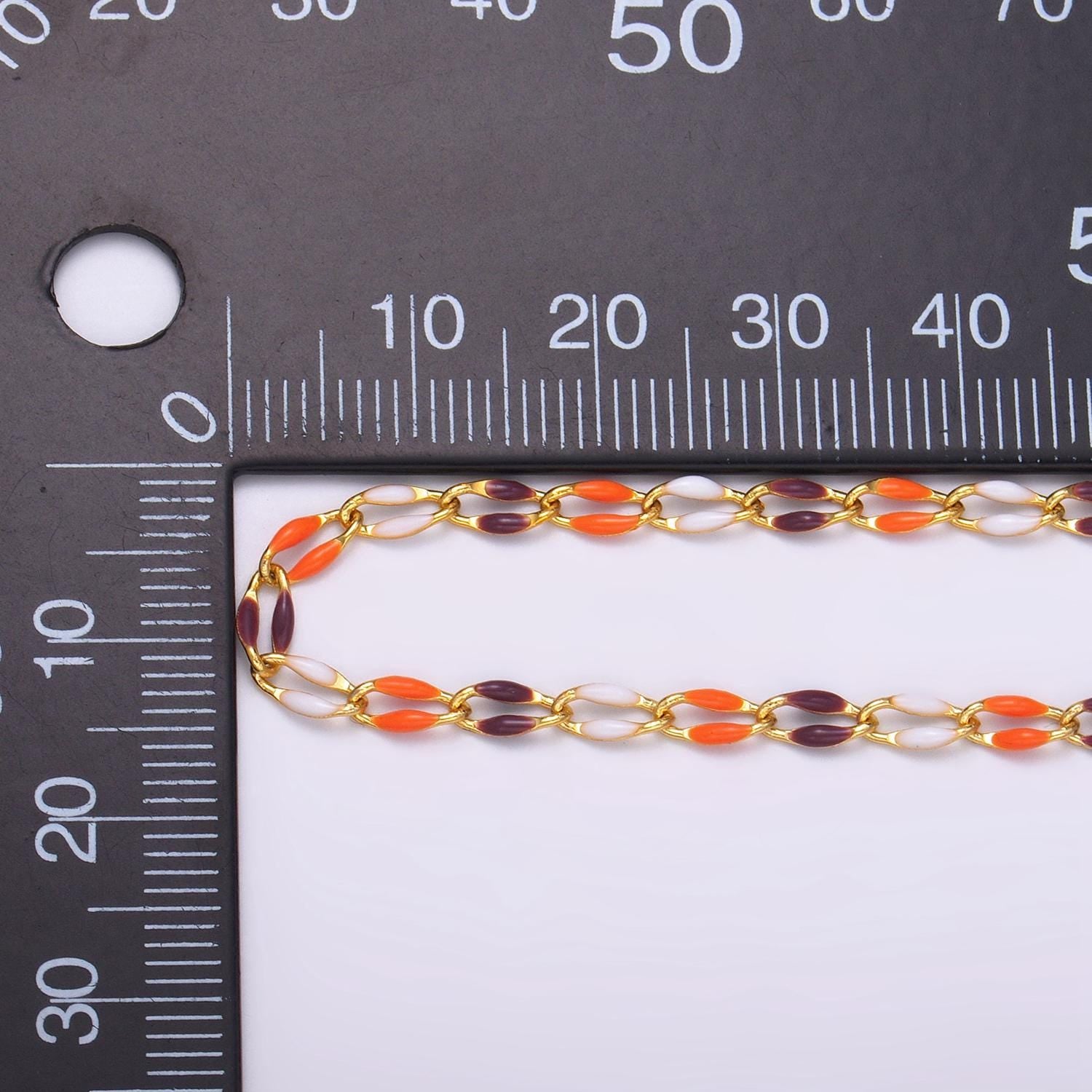 Limited Edition Halloween Enamel Chain for Jewelry Making Supply Permanent Jewelry Seasonal Chain Bracelet Necklace Dainty Chain by yard