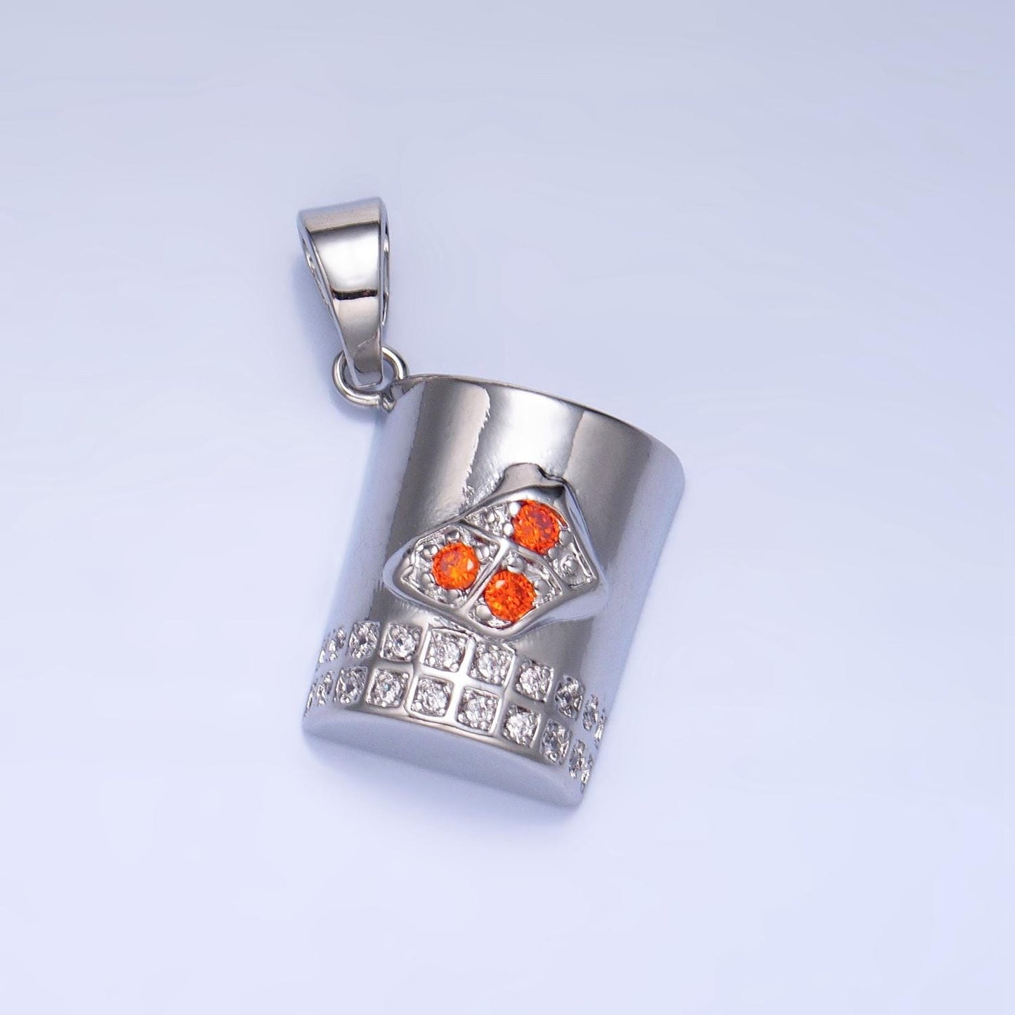 Dainty 18K Gold Filled Whisky glass charms Cocktail drink charms with Cubic Rock CZ alcohol for Men Girl Party Charm Bar Supplies AA994