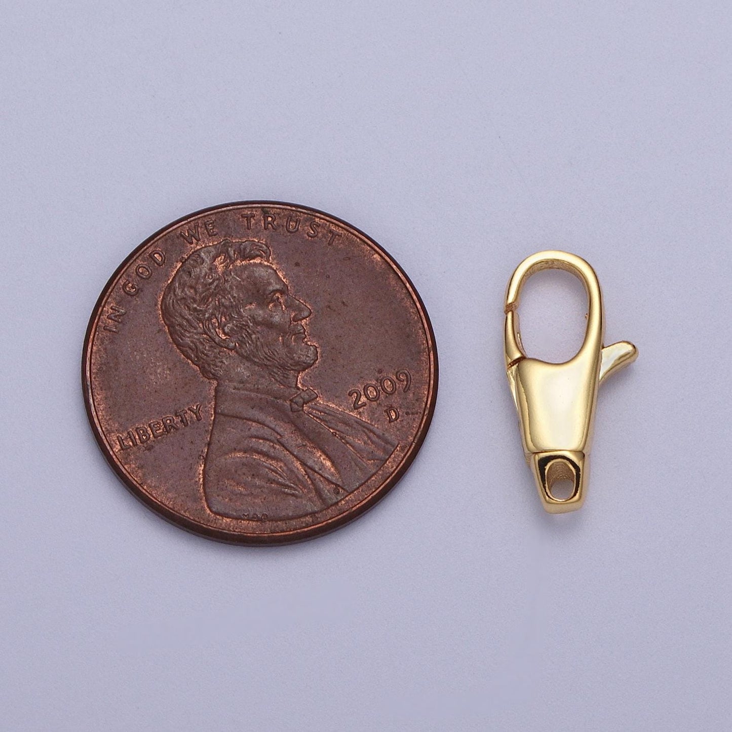 24K Gold Filled Oval Lobster Clasp Trigger Clasp – Lobster Claw for Jewelry Making Supplies | Z-192