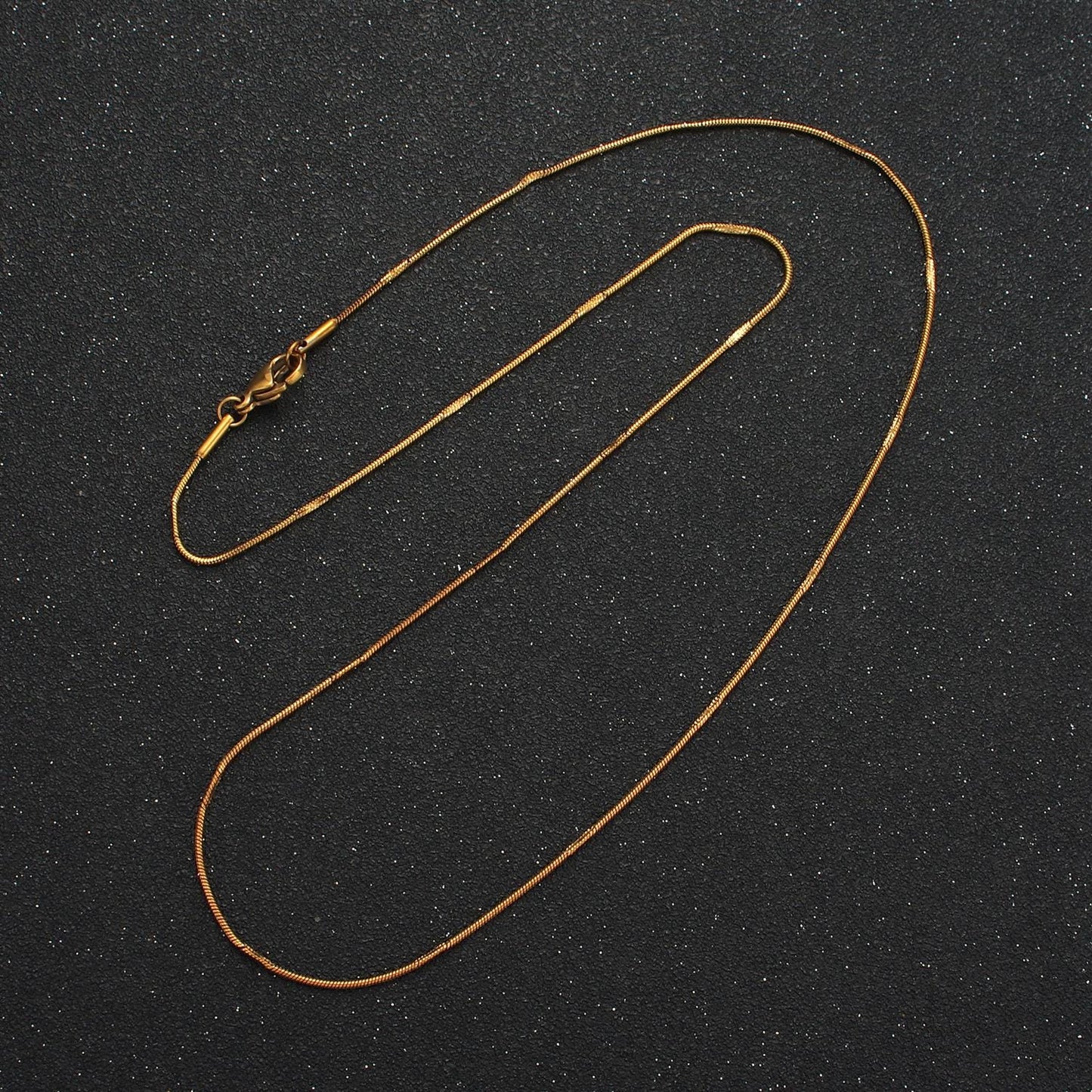 19.7 Inch Snake Chain Stainless Steel Necklace in Gold & Silver | WA-2594 WA2595