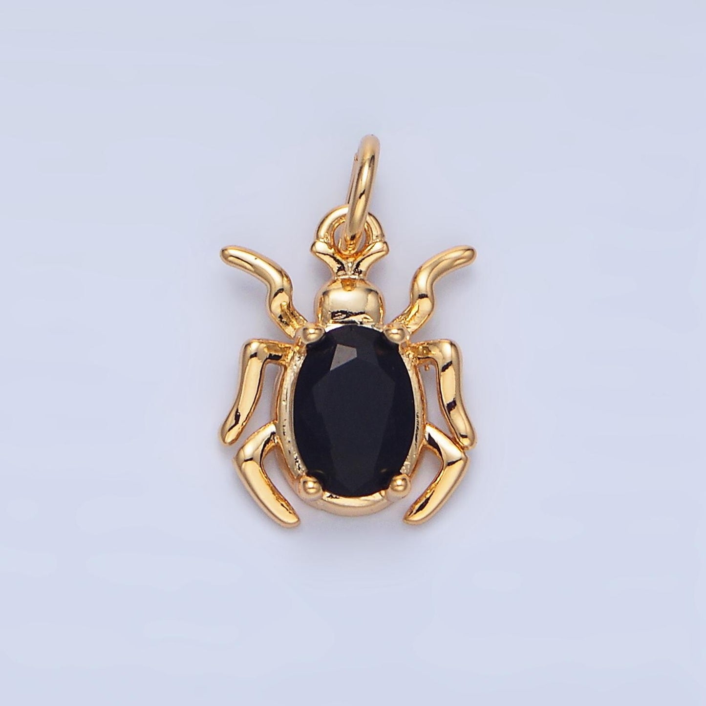 CZ Green, Black, Red 24k Gold Filled Spider Insect Animal Charm | X-902 - X-904