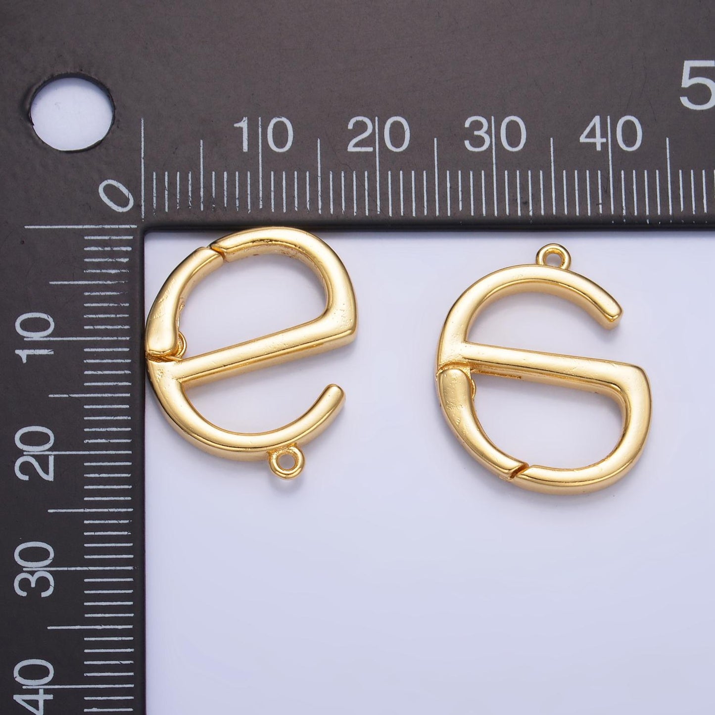 24K Gold Filled Spring Gate Ring Clasp Multi Purpose Use for Charm Holder Bail Enhancer for Charm Necklace Jewelry Making Supply Z1000