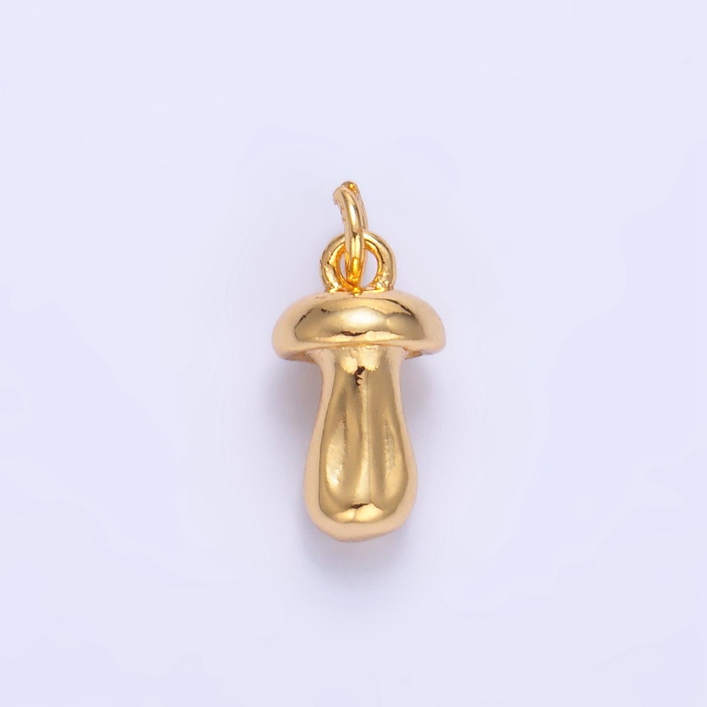 Mini Gold Mushroom Charm Small Unique Magic Mushroom Pendant Jewelry Gift Idea for Bracelet Necklace Earring Component DIY Jewelry W133