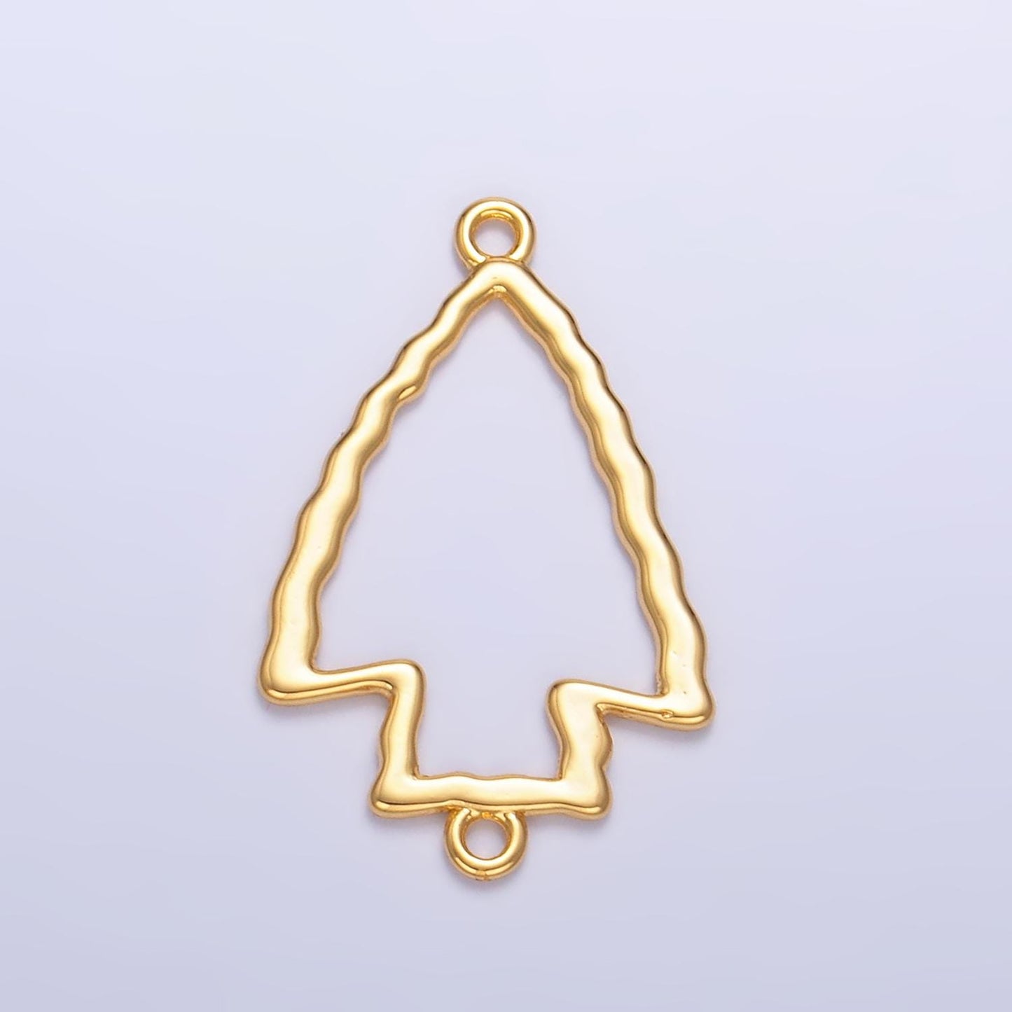 Dainty Gold Filled Arrowhead Charm Connector for Bracelet Necklace Link Connector Jewelry Making Supply Arrow Head Design | F833