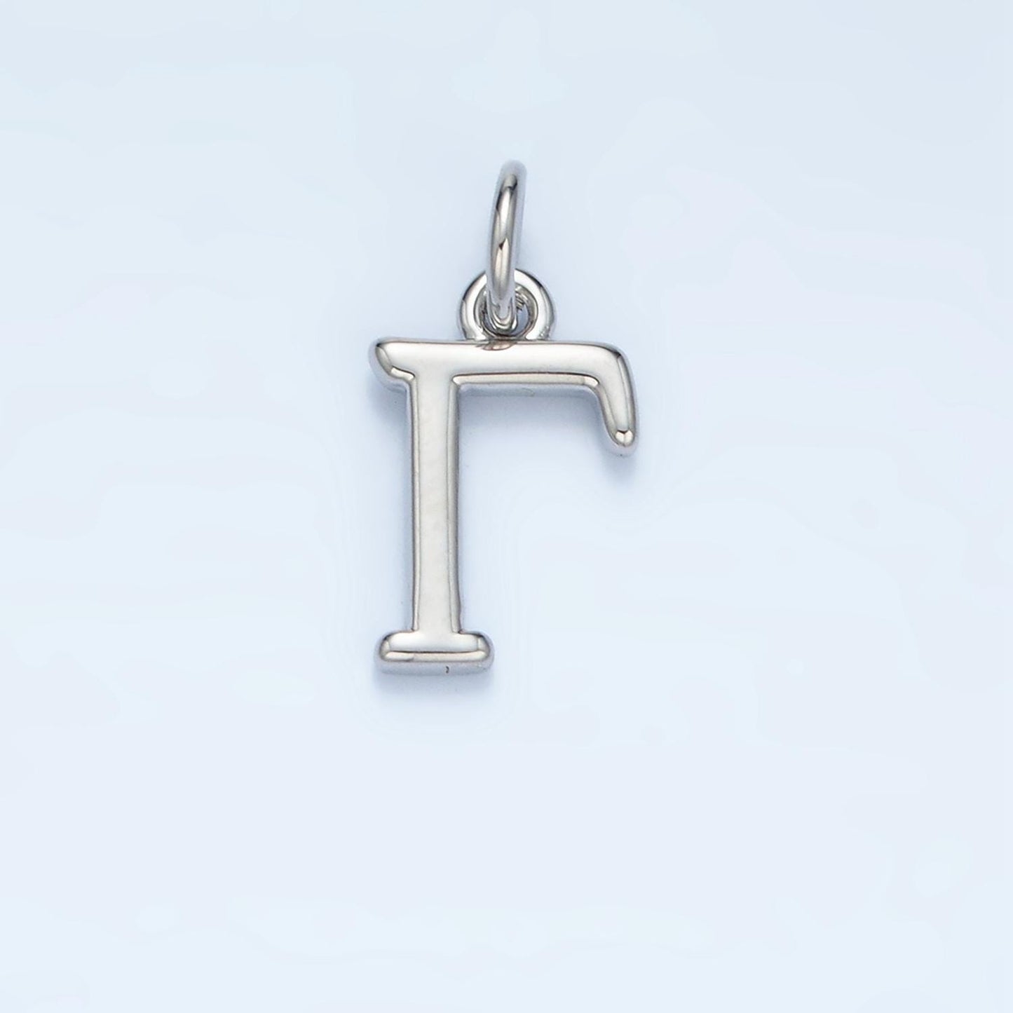 Dainty Silver Greek Alphabet Personalized Charm for sorority Club Bracelet Necklace Component | A1283