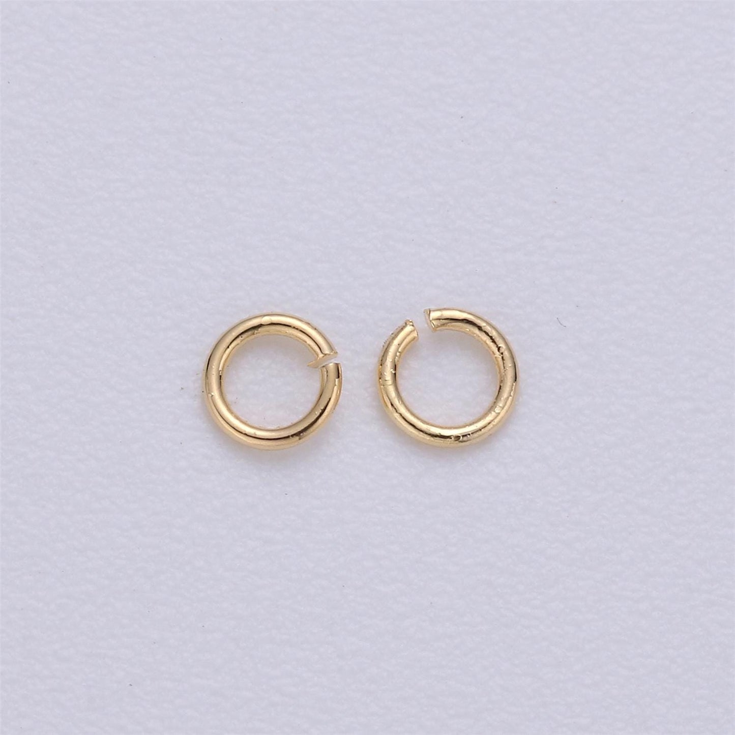 0.5mm x 2mm (24 gauge) 10 gr. Gold Jump Ring, Gold Connector, Gold Filled Open Jump Rings, jewelry making supplies