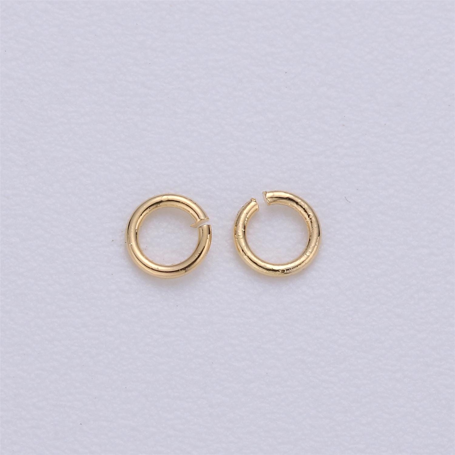 0.5mm x 2mm (24 gauge) 10 gr. Gold Jump Ring, Gold Connector, Gold Filled Open Jump Rings, jewelry making supplies