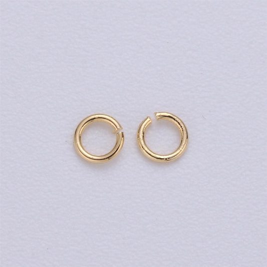 0.5mm x 2mm (24 gauge) 10 gr. Gold Jump Ring, Gold Connector, Gold Filled Open Jump Rings, jewelry making supplies