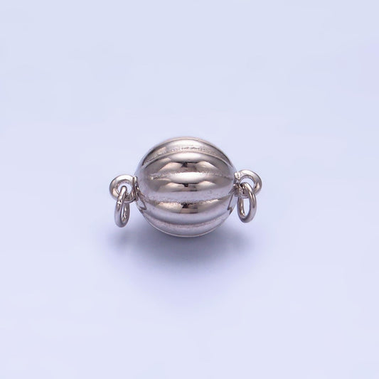 S925 Sterling Silver Magnetic Jewelry Clasp Silver Ball Clasp Dainty Round Faceted Style Clasp for Jewelry Making Findings SL548