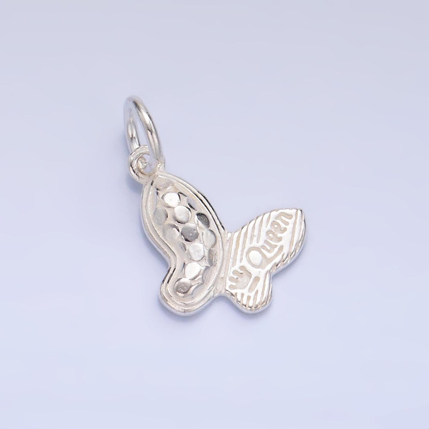 Sterling Silver Butterfly Charm Queen Charm for Minimalist Jewelry Making Supply SL-530