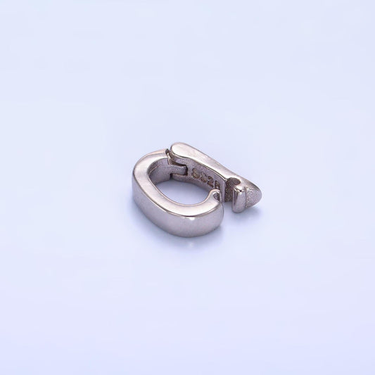 Charm Pendant bail with Pull Clasp Necklace Connector Findings Sterling Silver Finding SL-542
