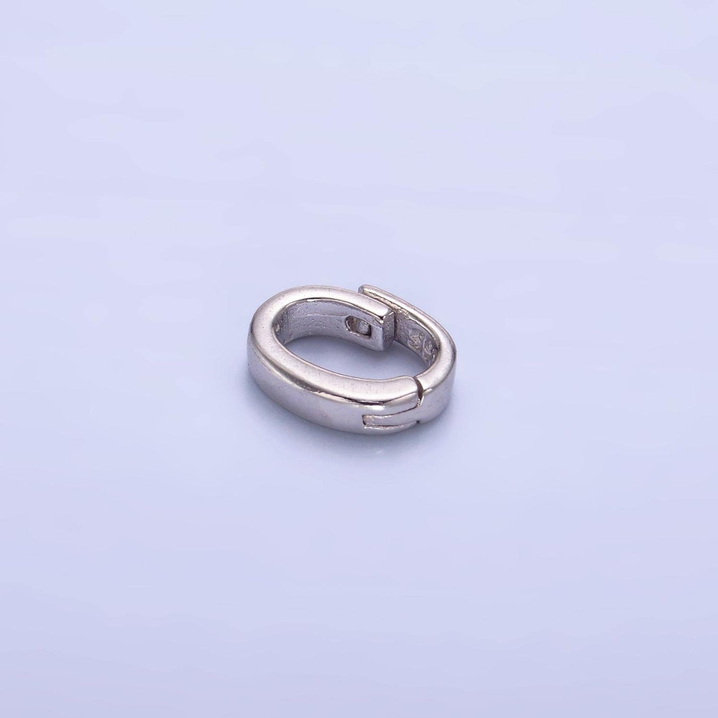 Mini Charm Pendant bail with Pull Clasp Necklace Connector Findings Sterling Silver Finding SL-545