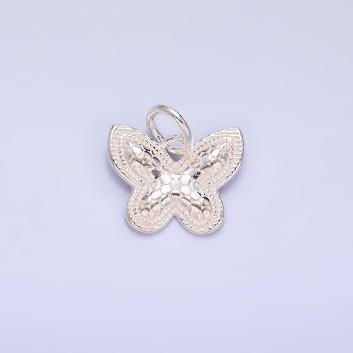 Mini Silver Butterfly Charm Mermaid Skin Jewelry Bracelet Earring Necklace Component Add on Charm S925 Sterling Silver Finding SL528