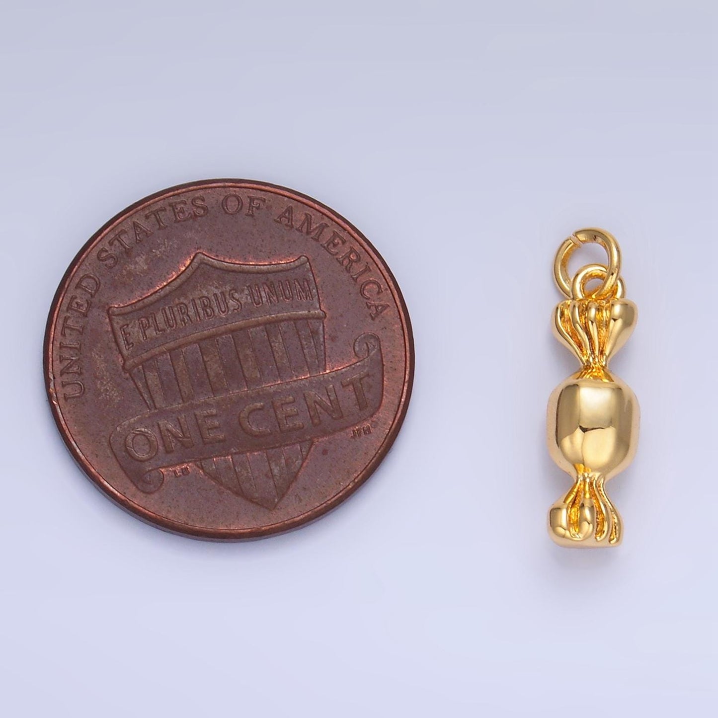 Mini Gold Candy Pendant 24K Gold Filled Candy Charm Silver Candy Wrapper DIY Bracelet Necklace Jewelry Making Findings Supply W138
