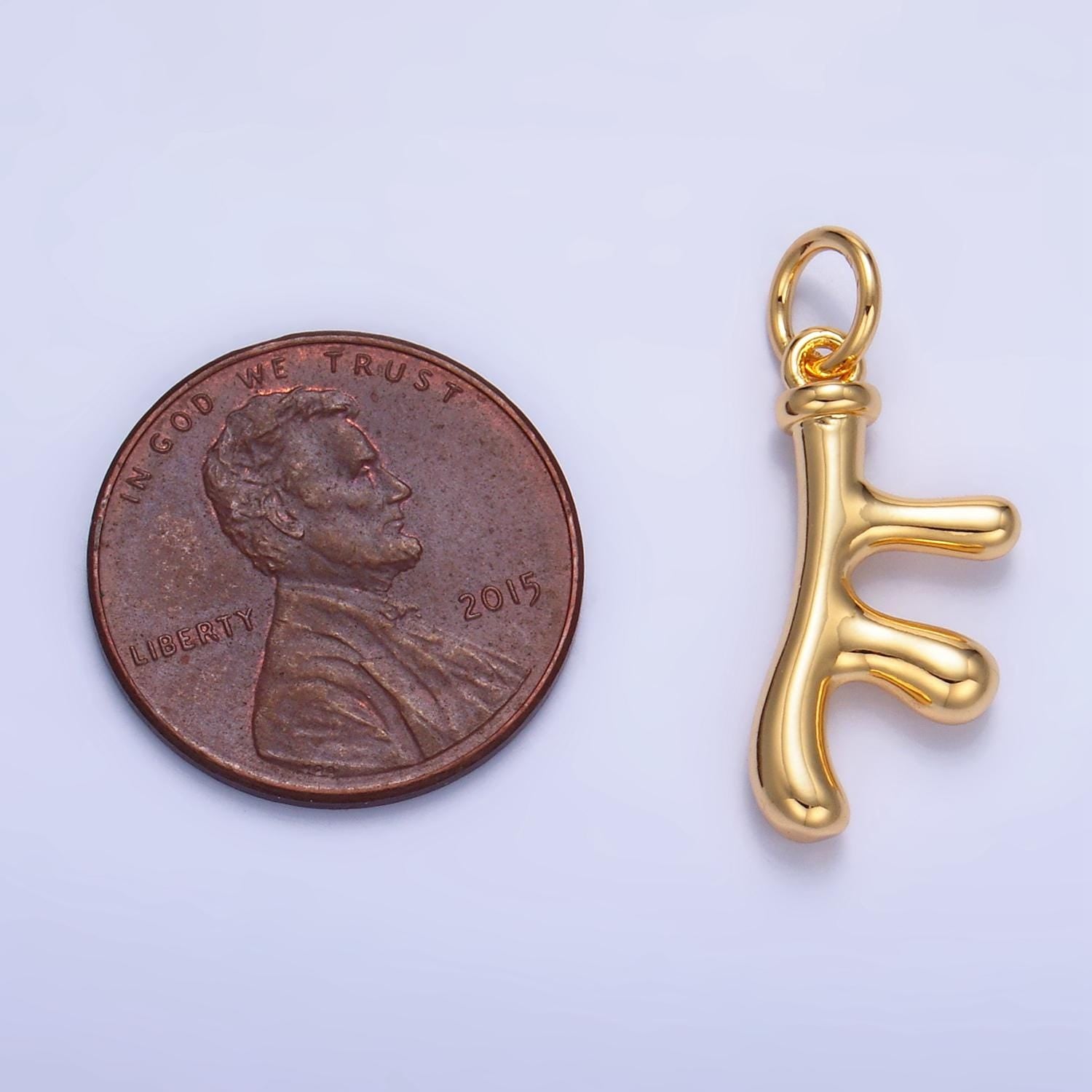 Minimalist 24K Gold Filled Coral Ocean Under the Sea Plant Charm | W-116