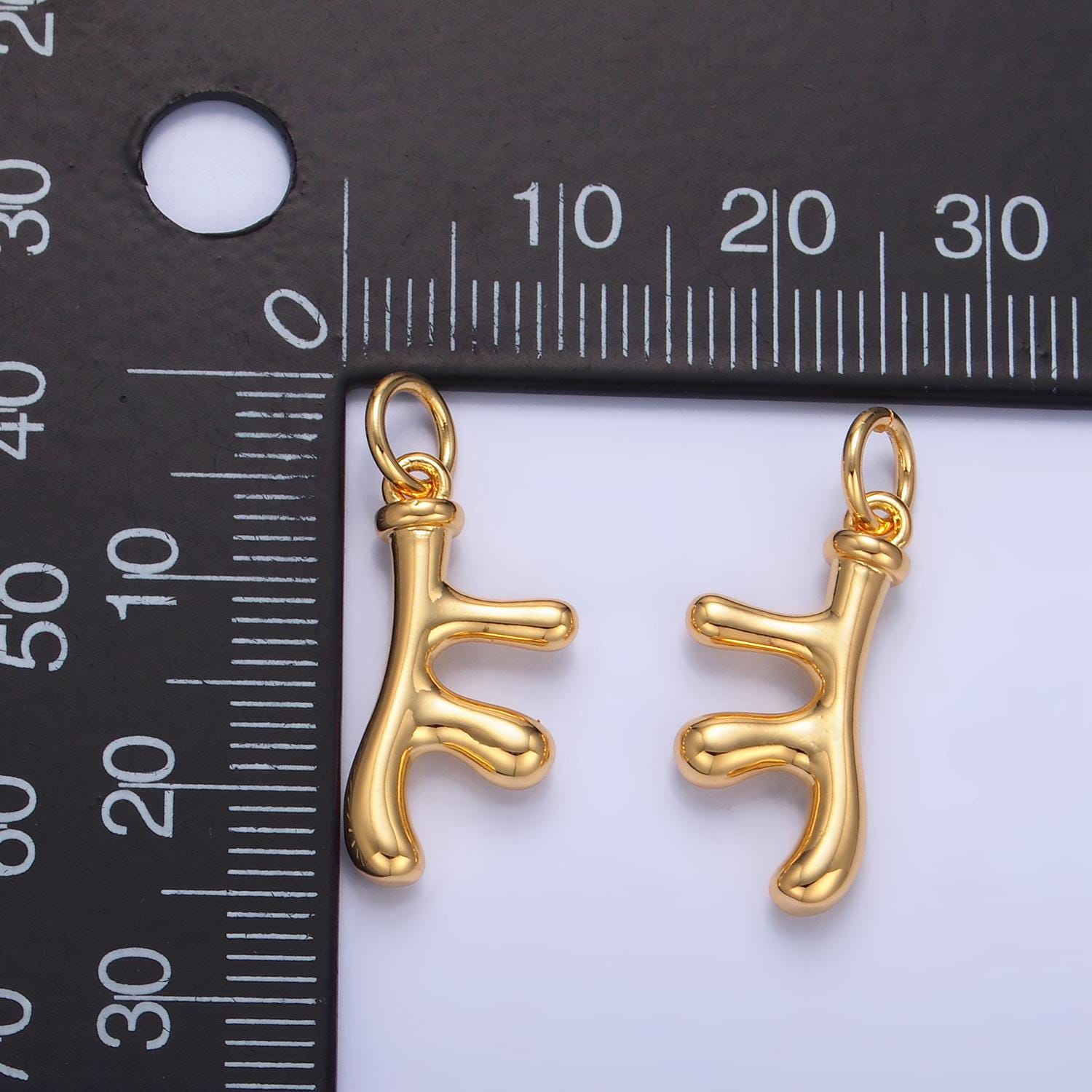 Minimalist 24K Gold Filled Coral Ocean Under the Sea Plant Charm | W-116
