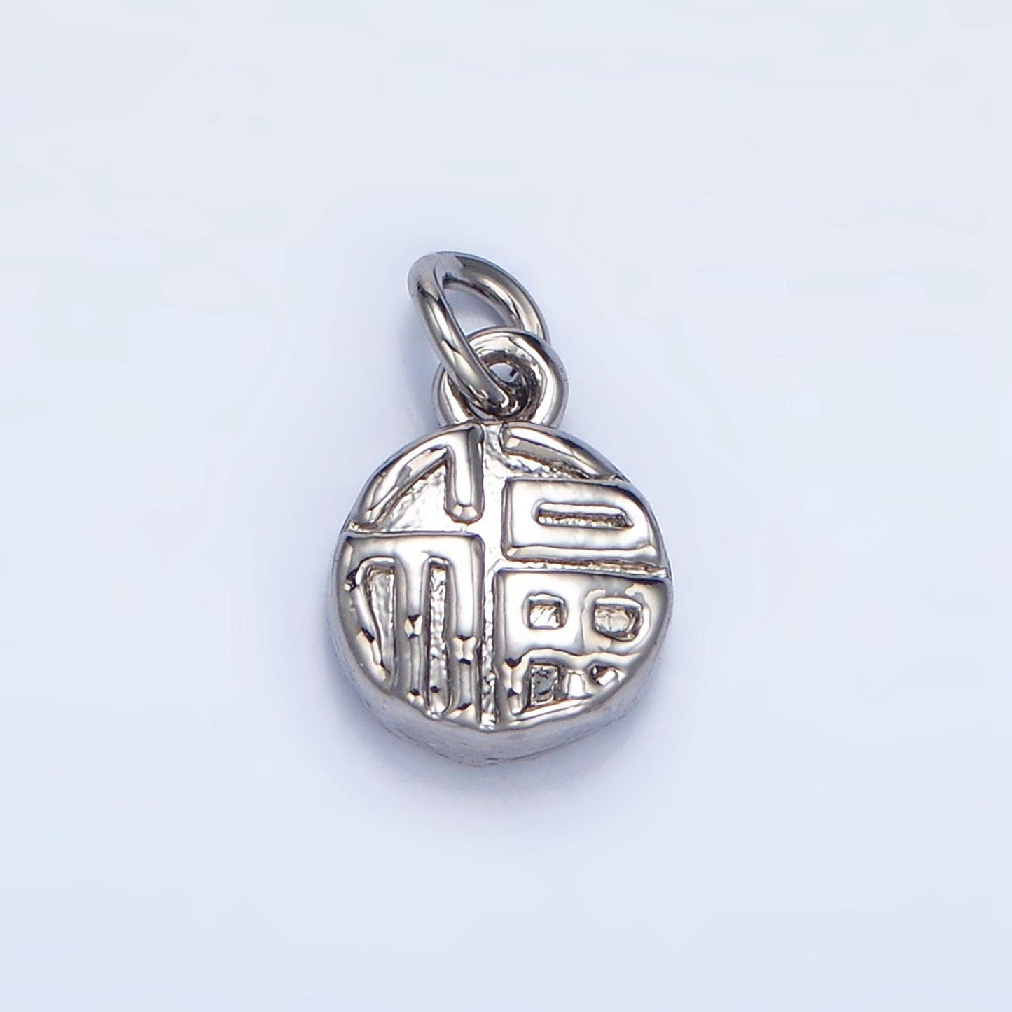 Mini 24k Gold Filled Chinese Coin Charm for Blessing Lucky Jewelry Asian Coin Pendant | W014