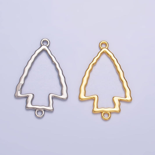 Dainty Gold Filled Arrowhead Charm Connector for Bracelet Necklace Link Connector Jewelry Making Supply Arrow Head Design | F833