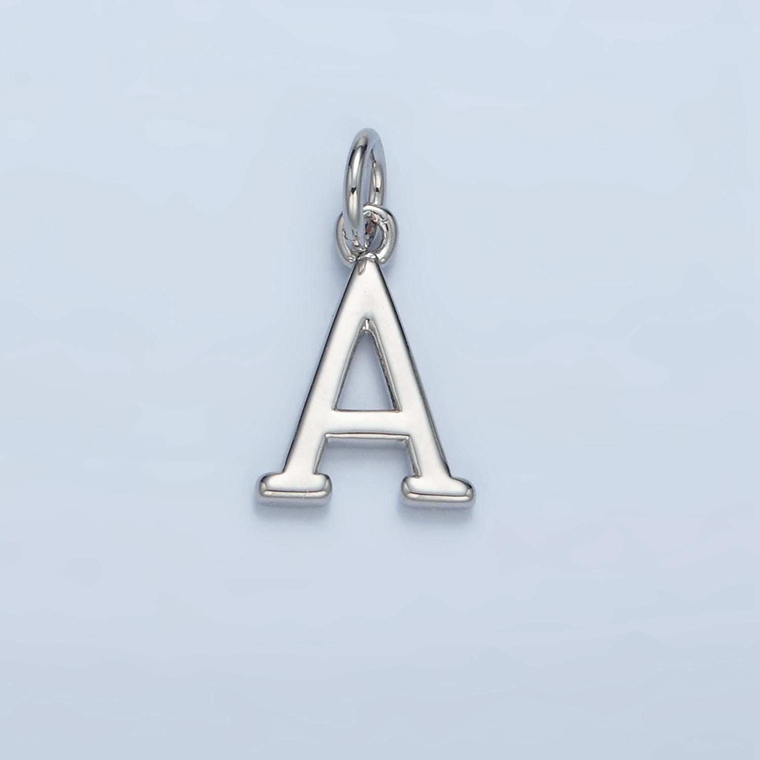 Dainty Silver Greek Alphabet Personalized Charm for sorority Club Bracelet Necklace Component | A1283