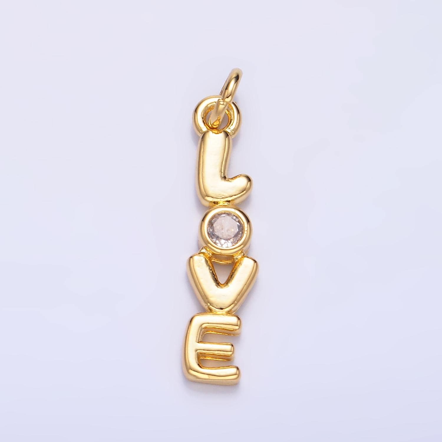 Dainty Gold Love Charm for Bracelet Necklace Earring Component Diy Jewelry Making Supply Word Charm Minimalist Jewelry Valentine Gift W124