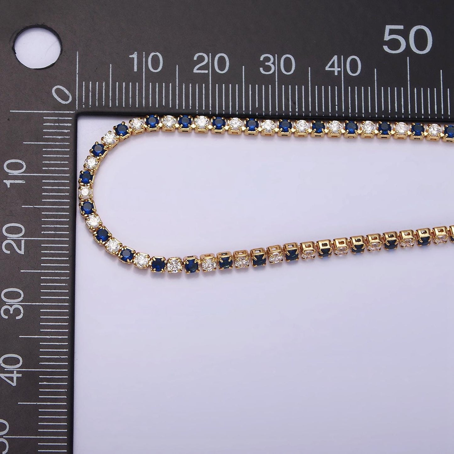 16K Gold Filled 2.5mm GreeN CZ Marquise Tennis 6.5 Inch Bracelet with Extender | wa1772