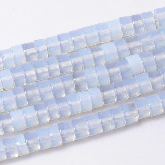 Gemstone Moonstone Heishi Discs Beads 4.5 x 2.5 mm Beads for bracelet Necklace Component WA2695