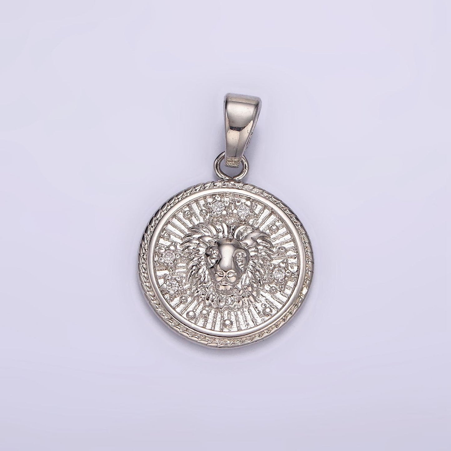 Dainty Zodiac Horoscope Sign Constellation Medallion Pendant Charm Textured Coin Decorative Edge for Necklace Jewelry Making, A1701--1706