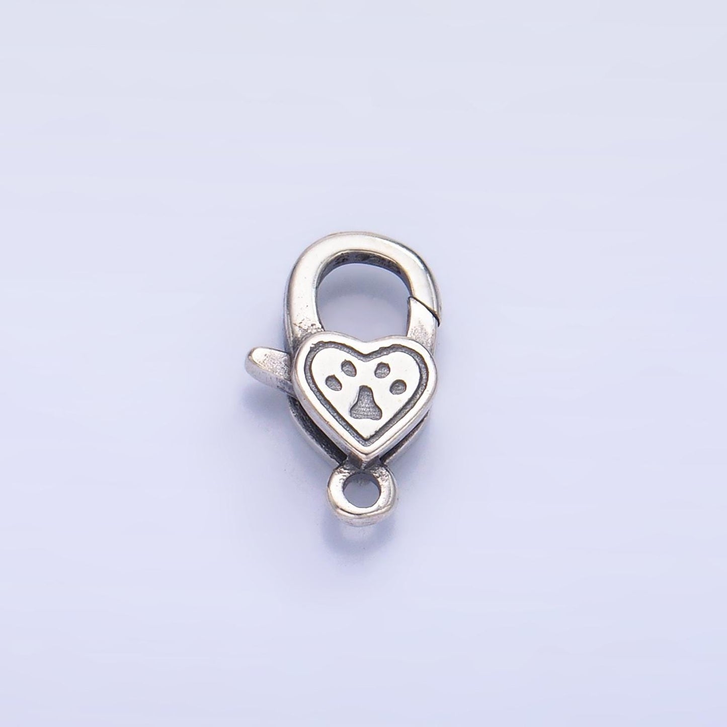 S925 Sterling Silver Love Heart Lobster Clasp Heart Trigger Clasp – Lobster Claw for Jewelry Making Supplies | SL-544