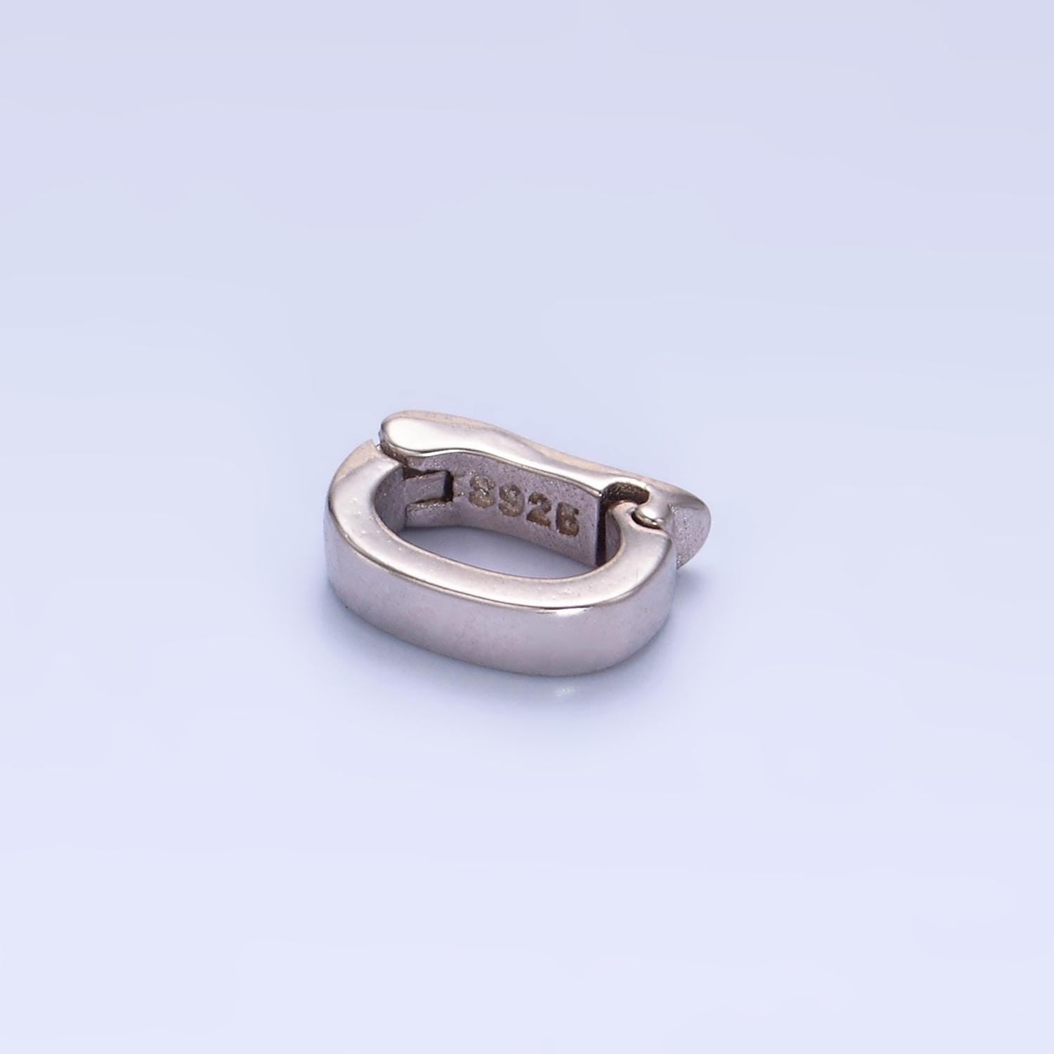 Charm Pendant bail with Pull Clasp Necklace Connector Findings Sterling Silver Finding SL-542