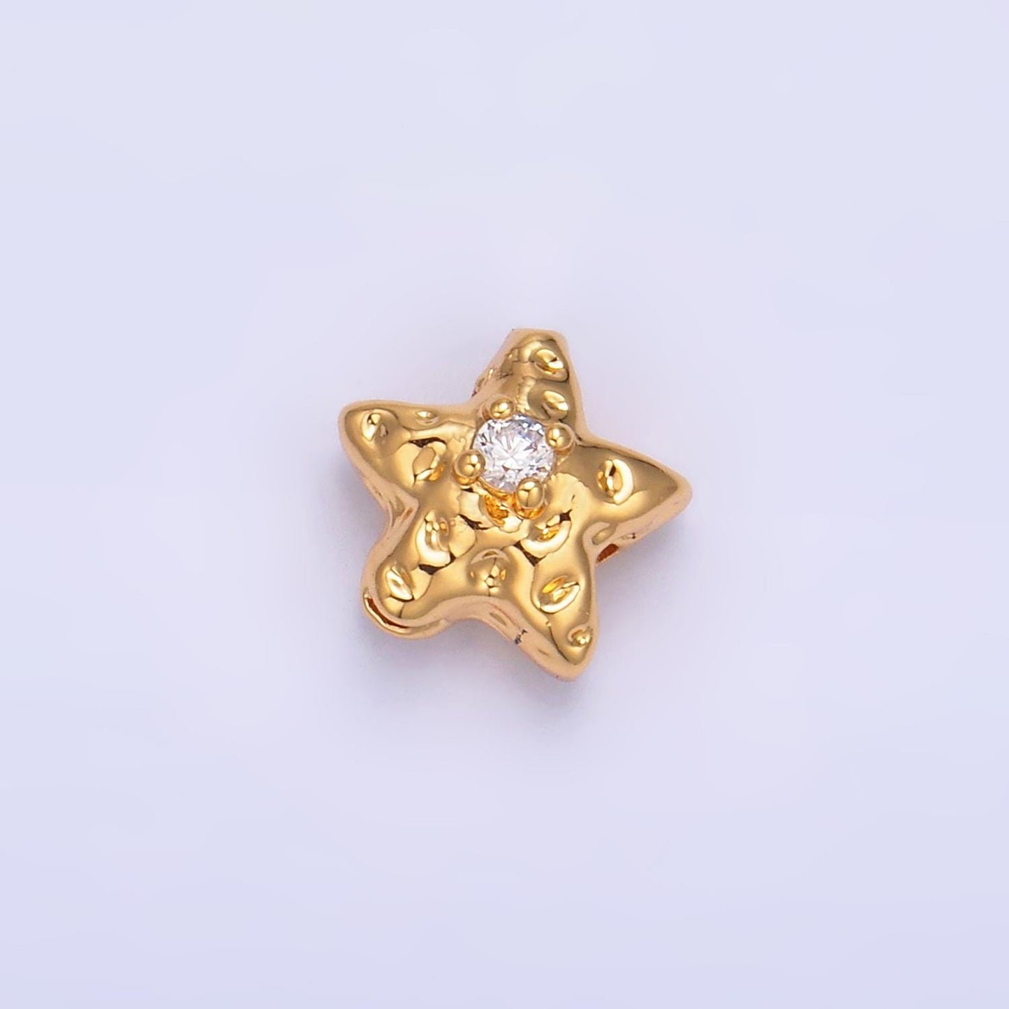 Mini Rustic Star Gold Filled Bead For Necklace Star Spacer Beads, Gold Abstract Bead Charms, Jewelry Supply Bracelet Component B171