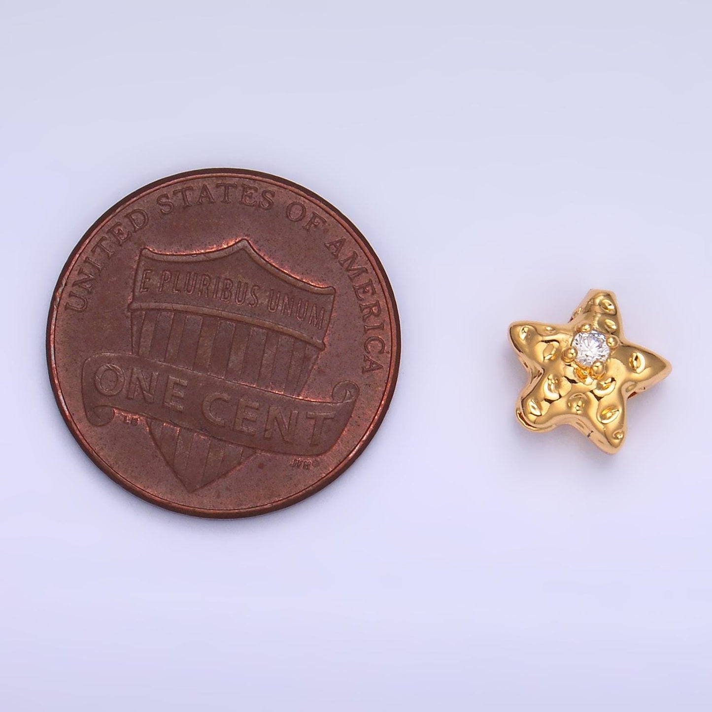 Mini Rustic Star Gold Filled Bead For Necklace Star Spacer Beads, Gold Abstract Bead Charms, Jewelry Supply Bracelet Component B171