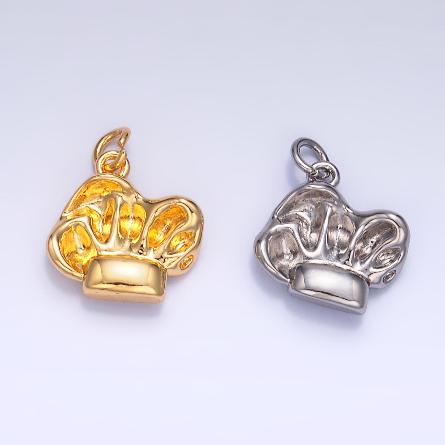 Dainty Chef Hat Charm for Bracelet Necklace Earring Supply Silver Hat Chef Kitchen Crew Jewelry Gift Idea Yes Chef Inspired w240