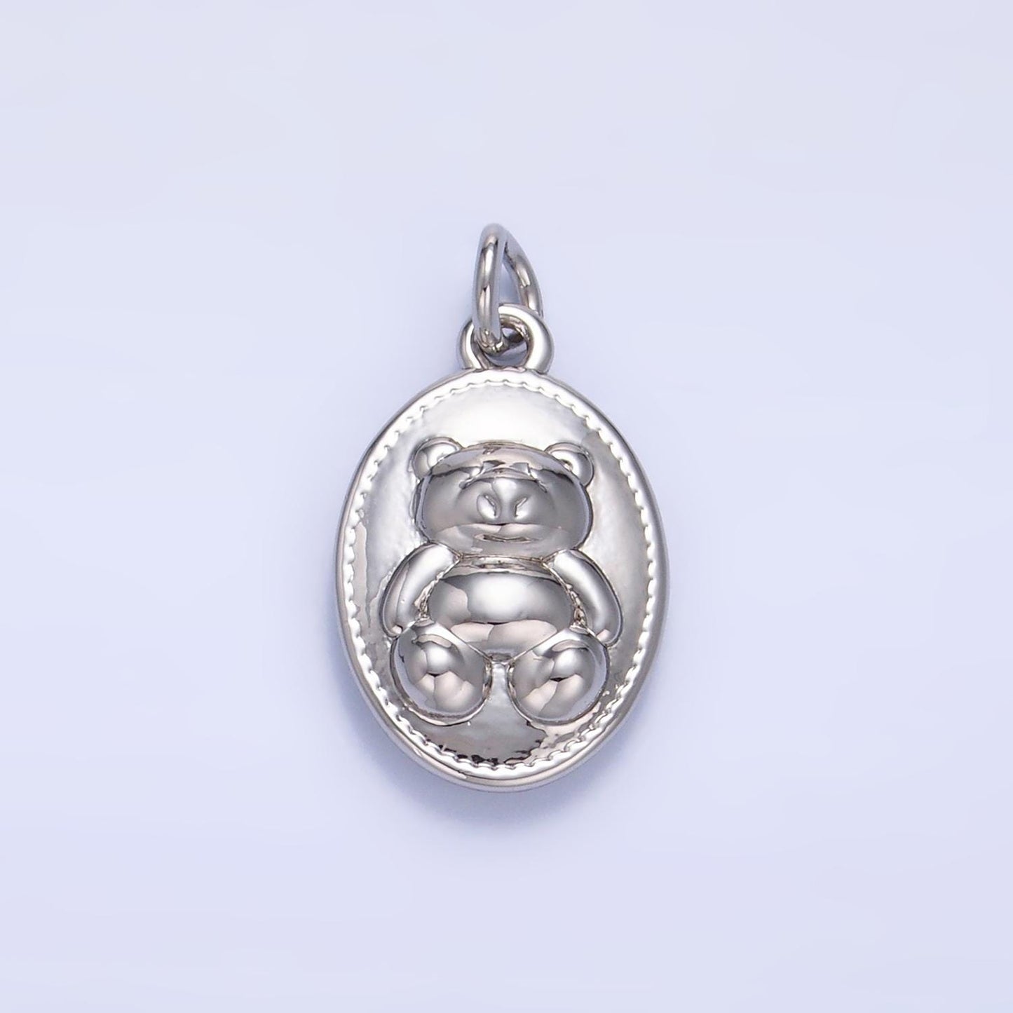 24K Gold Filled Teddy Bear Pendant Kids Stuff Animal Add-On Charm in Gold for Bracelet Necklace Charm Bar Supply | W217