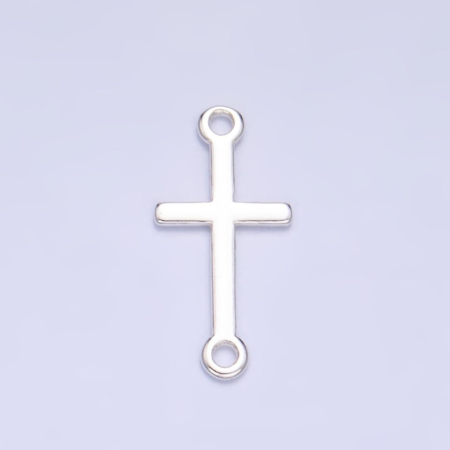 Dainty Sideway Cross Charm s925 Sterling Silver Cross Charm Connector Gold Vermeil Link Connector for Religious Faith Bracelet SL589