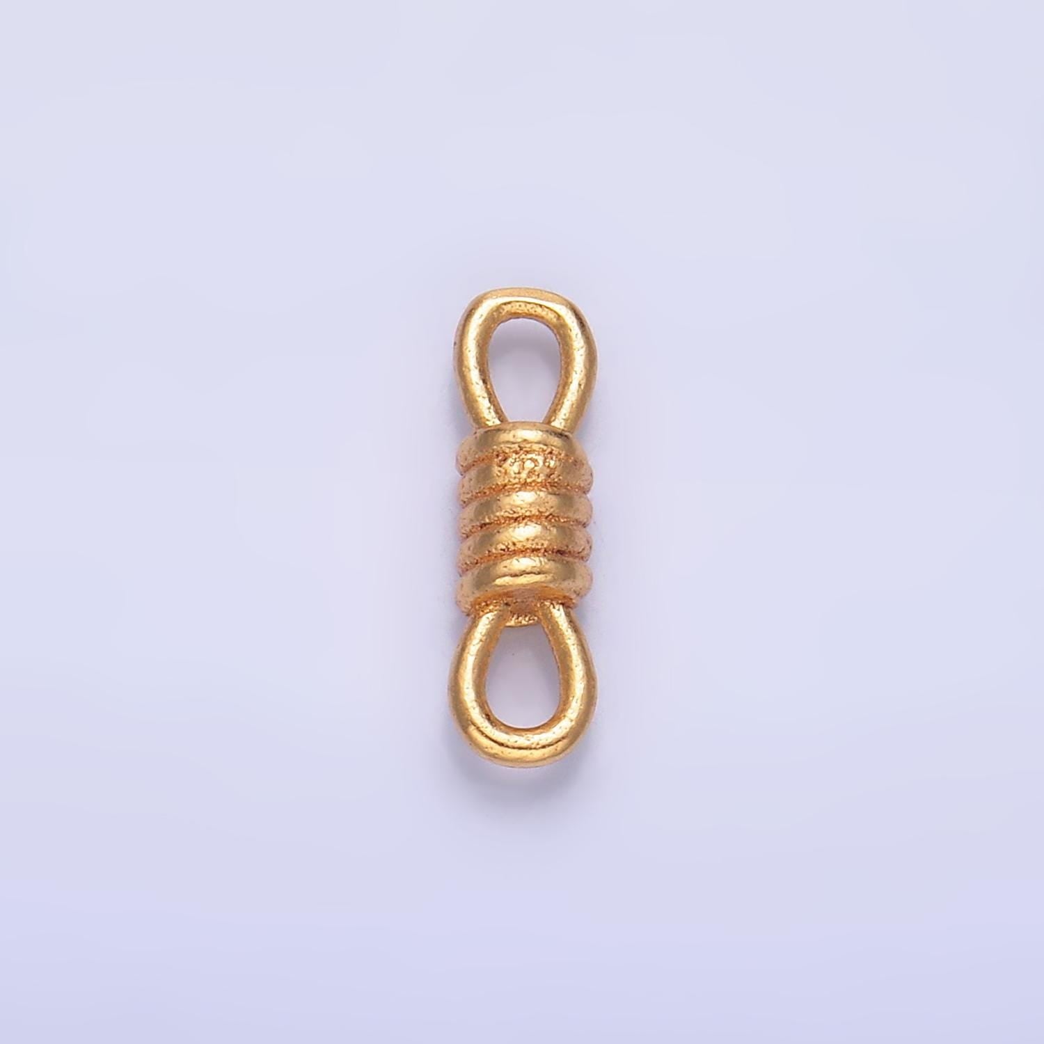 Tiny Dainty Knot Connector Charm Sterling Silver Gold Vermeil Charm Bracelet Necklace Connector Permanent Jewelry SL-563