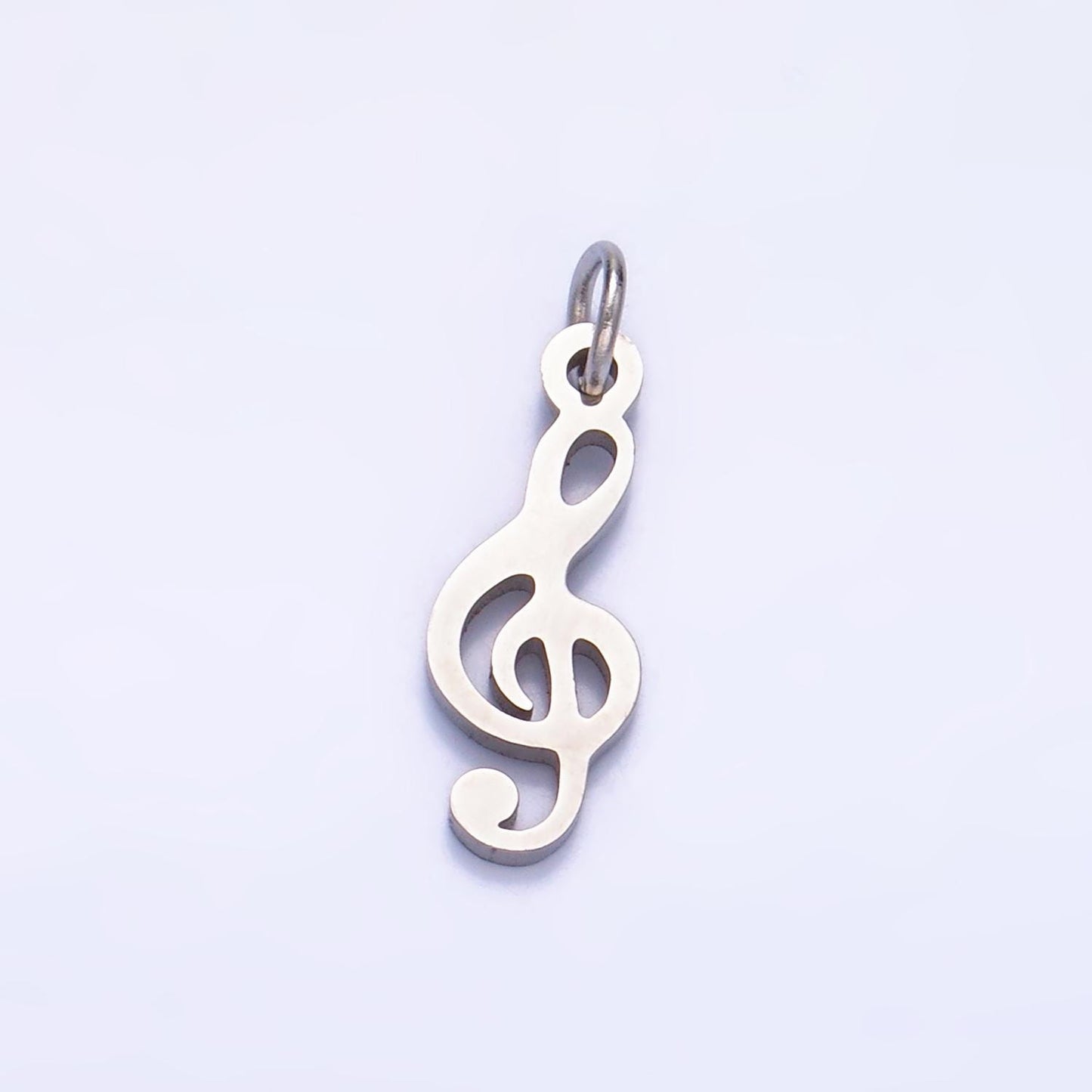 Gold Stainless Steel Dainty Music G Clef Pendant, Musical Note Charm Music Lovers Gift Jewelry Making Supply Necklace Bracelet P1272